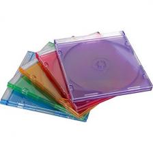 Футляр на 1 CD диск, слим (Slim Box), цветной