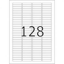 HERMA 5071 Этикетки самоклеющиеся Бумажные А4, 43 x 8.5, цвет: Белый, клей: перманентный, для печати на: струйных и лазерных аппаратах, в пачке: 25 листов/3200 этикеток – фото 2