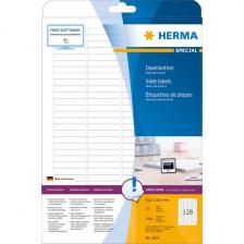 HERMA 5071 Этикетки самоклеющиеся Бумажные А4, 43 x 8.5, цвет: Белый, клей: перманентный, для печати на: струйных и лазерных аппаратах, в пачке: 25 листов/3200 этикеток