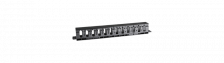 Caymon BCO101 Горизонтальный кабельный органайзер в шкаф 19", 1U, Размеры (Ш х В х Г) 482 x 44 x 66,5 мм. Вес 0,26 кг
