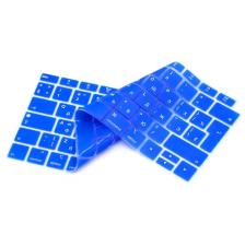 Синяя силиконовая накладка на клавиатуру для Macbook Air 13 2018 – 2019 (Rus/Eu) – фото 2