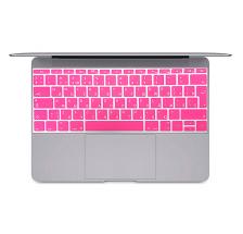 Розовая силиконовая накладка на клавиатуру для Macbook 12/Pro 13/15 2016 – 2019 (Rus/Eu)
