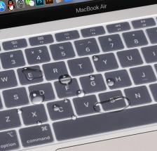 Силиконовая накладка на клавиатуру для Macbook Air 13 2020 прозрачная (Rus/Eu) – фото 1