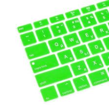 Зеленая силиконовая накладка на клавиатуру для Macbook Air 13 2018 - 2019 (US) – фото 2