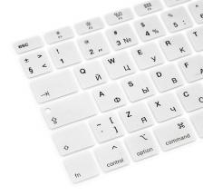 Силиконовая накладка на клавиатуру для Macbook Air 13 2020 серебристая (Rus/Eu) – фото 2