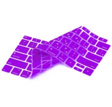 Фиолетовая силиконовая накладка на клавиатуру для Macbook Air 13 2018 - 2019 (US) – фото 3