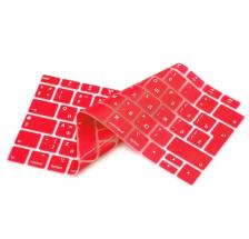 Красная силиконовая накладка на клавиатуру для Macbook Air 13 2018 – 2019 (Rus/Eu) – фото 3