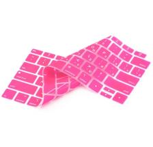 Розовая силиконовая накладка на клавиатуру для Macbook Air 13 2018 - 2019 (US) – фото 3