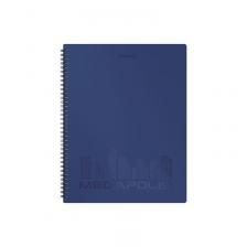 Папка файловая на 40 файлов Erich Krause Megapolis А4 10 мм синяя (толщина обложки 0.6 мм)