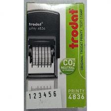 Нумератор мини Trodat Printy 4836, 6-разрядный, шрифт 3,8 мм (Trodat 53199)