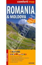 Romania & Moldova. 1:800 000