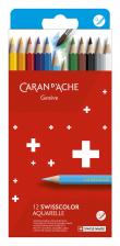 CARANDACHE Карандаши цв. 1285.812 Swisscolor акварель. шестигран. дерево коробка/европод.