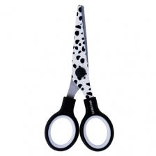 BRAUBERG Ножницы Далматин, 130 мм белый/черный 1 шт. 13 см