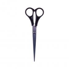 Ножницы Office Space 18см, черные ручки, ПВХ чехол с европодвесом S180B_6712