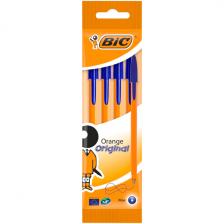 Ручки шариковые BIC Orange Fine синие 4 шт