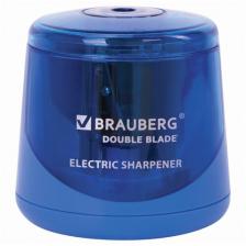 BRAUBERG Точилка Double Blade 229605 синий 1 шт.