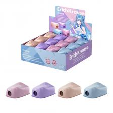 Точилка пластиковая Erich Krause Charm Manga с контейнером в ассортименте