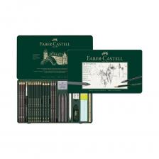 Набор чернографитных карандашей Faber-Castell Pitt Graphite 26 предметов 112974