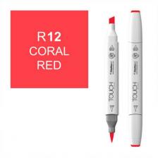 Маркер спиртовой ShinHanart Touch Twin Brush R12 Coral Red (1210012)