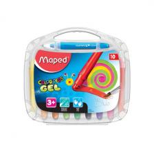Мелки Maped Color Peps цветные, гелевые, 10 цветов, пластиковая коробка (MAPED 836310)