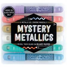 Мелки гелевые Ooly Mystery Metallics, для черной бумаги, металлик, набор 6 цветов (Ooly 133-082)