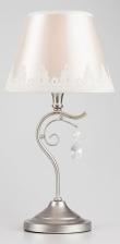 Настольный светильник с тканевым абажуром 01022/1 серебро