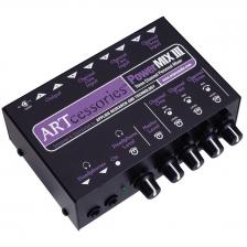 ART PowerMIX3 Компактный 3-х канальный стерео микшер, 6x 1/4" TS Jack входов объединённых в 3 стерео