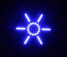 Led Star CB-06 Эффект светодиодный многолучевой, 51х0,2Вт RGB, 5*8Вт R/G/B/W/A, ПДУ – фото 3