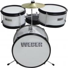 Weber Rabbit Kit White Маломензурная ударная установка, 3 барабана, 14-10-8, стул и тарелка в комплекте, цвет белый Weber Rabbit Kit White Маломензурная ударная установка, 3 барабана, 14-10-8, стул и тарелка в комплекте, цвет белый