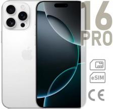 Смартфон Apple iPhone 16 Pro 256 ГБ, White Titanium, nano Sim+eSim