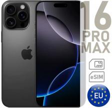 Смартфон Apple iPhone 16 Pro Max 1 ТБ, Black Titanium, nano Sim+eSim (Европа)