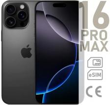 Смартфон Apple iPhone 16 Pro Max 1 ТБ, Black Titanium, nano Sim+eSim