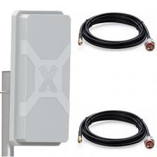 Antex Nitsa-5 Mimo 2x2 с кабелем 10м.х2 SMA-male антенна внешняя 4g/3g/2g/wifi Lte-a широкополосная панельная