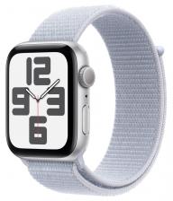 Часы Apple Watch SE (2024) 40mm Aluminium Case (Silver), Sport Loop цвет (Blue Cloud)