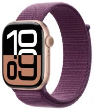 Часы Apple Watch Series 10, 42 мм, Aluminum Case «Rose Gold», with Sport Loop Plum