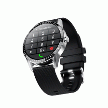 Фитнес-браслет Smart Sports Watch серебристый + черный ремешок – фото 2