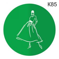 Информационная табличка «Женский туалет» надпись на дверь пиктограмма K85 – фото 3