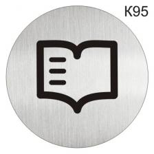 Информационная табличка «Библиотека» надпись на дверь пиктограмма K95