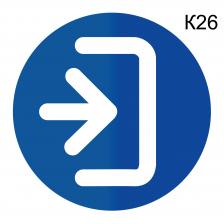 Информационная табличка «Вход» пиктограмма K26 – фото 4