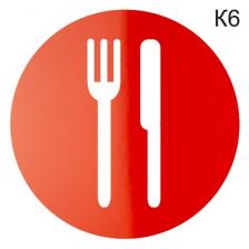 Информационная табличка «Ресторан, кафе, столовая, буфет» таблички на дверь, на стену пиктограмма K6 – фото 2