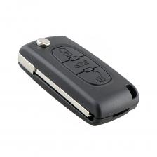 Ключ для Peugeot Пежо 207 307 308 407 607 807, 3 кн - 2+багажник (корпус с лезвием VA2)