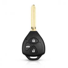 Ключ для Toyota Тойота, 3 кнопки (корпус с лезвием), аналог