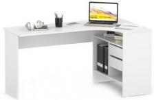 Компьютерный стол Сокол Мебельная фабрика СПм-25, правый, белый