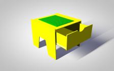 Столы для робототехники ПРИОРИТЕТ Лего-стол для конструирования с выдвижным ящиком «Приоритет» Новые горизонты