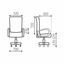 Кресло для руководителя BRABIX Nexus ER-401, ткань, сетка, черное – фото 4
