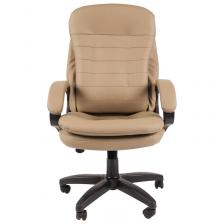Кресло для руководителя Easy Chair 515 TPU бежевое (экокожа, пластик) – фото 1