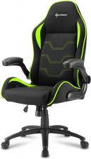 Игровое кресло Sharkoon Elbrus 1 Черно-зеленое