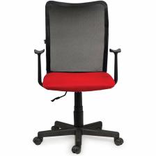 Компьютерное кресло BRABIX Spring MG-307, сетка/ткань, черное/красное – фото 1