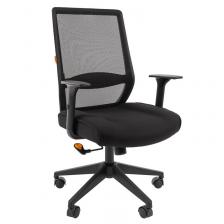 Кресло для руководителя Chairman 555 LT черное (сетка/ткань, пластик)