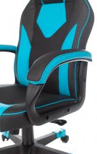 Офисная мебель Zombie GAME 17 BLUE (Game chair GAME 17 black/blue textile/eco.leather cross plastic) – фото 3